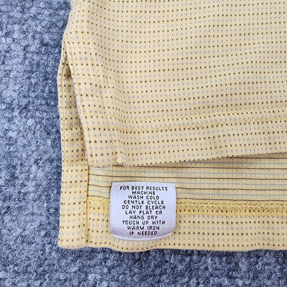 Peter Millar Shirt Men Large Yellow Micro Dot Polo Short Sleeve Performance Golf - Picture 15 of 16